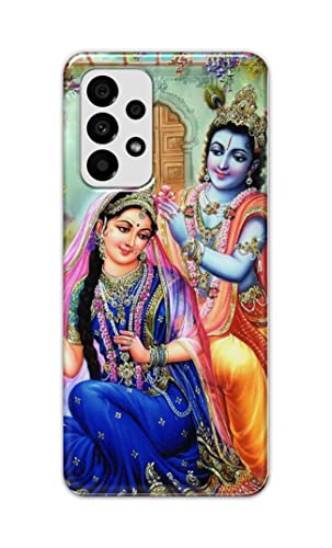 Image of Printed Hard Back Cover Case for Samsung Galaxy A73 5G Back Cover (Radha Krishna) -1803