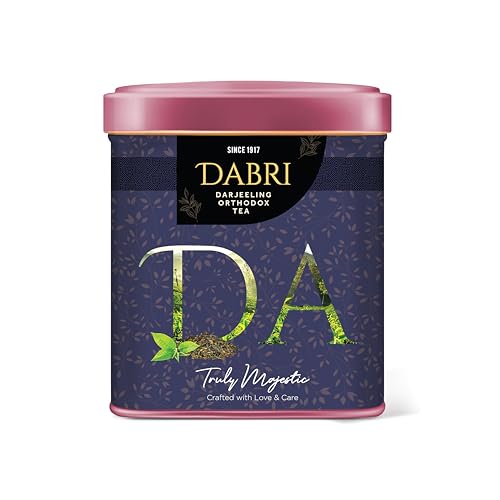 Image of Dabri Darjeeling Orthodox Black CTC Tea 40gm Tin Box|Premium Organic Loose-Leaf|Natural Rich Taste|Supports Digestion, Builds Immunity & Helps Maintain Healthy Blood Pressure|Black Tea Blend