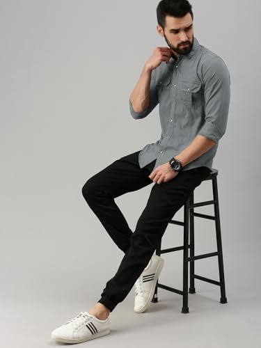 Image of Peppyzone Men's Regular Fit Cargo Shirt