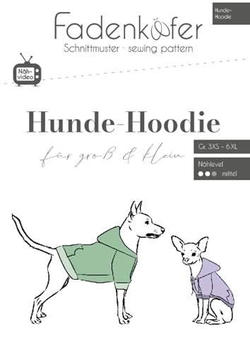 Papierschnittmuster Hunde-Hoodie