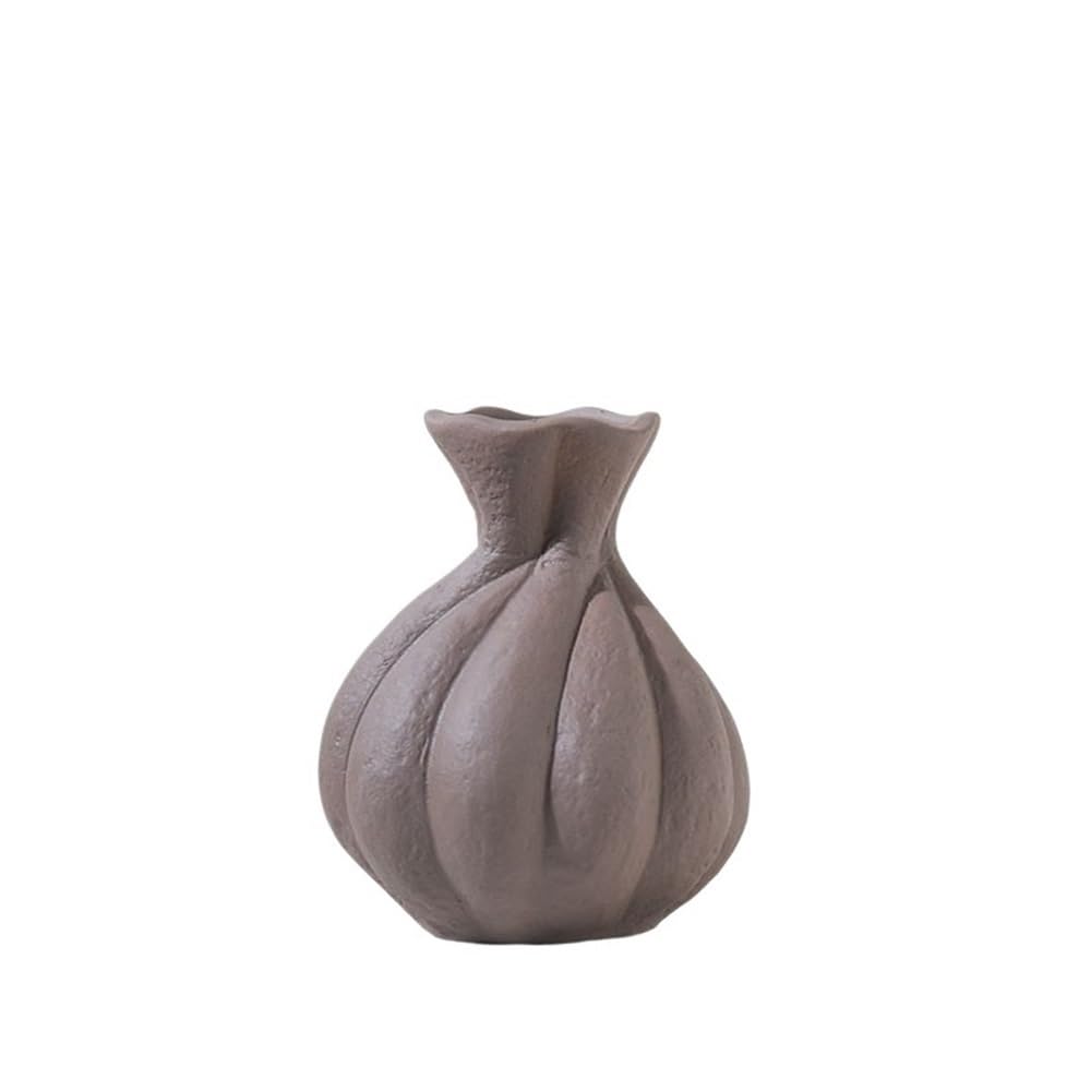 B3f7m4r9j2 One Color Vase Small Gray Ceramic Vase Entryway Tv Cabinet Flower Arrangement Home Decorative Ornament
