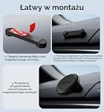 Unlicaku 2 magnetyczne uchwyty samochodowe do OOONO CO-Driver NO2, tworzywo sztuczne, z wbudowanymi magnesami, mocny chwyt, kompatybilny z ostrzeżeniem o błyskawicach OOONO NO2