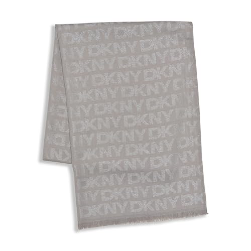 DKNY Women's Accessories Scarf, Grey, One Size3