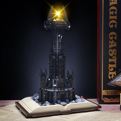 Image of Bibilock Lord of The RS Castle Building Blocks Toys,Creator Architecture Dark Tower Magic Book Building Set, Best Choice for 12+ Boys, Girls or Adults.