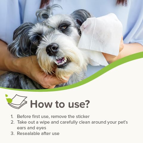 Beaphar - Pet Wipes – Ear & Eye Wipes for Cats & Dogs - Gently cleans around delicate eyes & ears – 100% Plant-Based, Biodegradable Wipes – With Chamomile – 30 Wipes – pH neutral - no perfume - Image 5