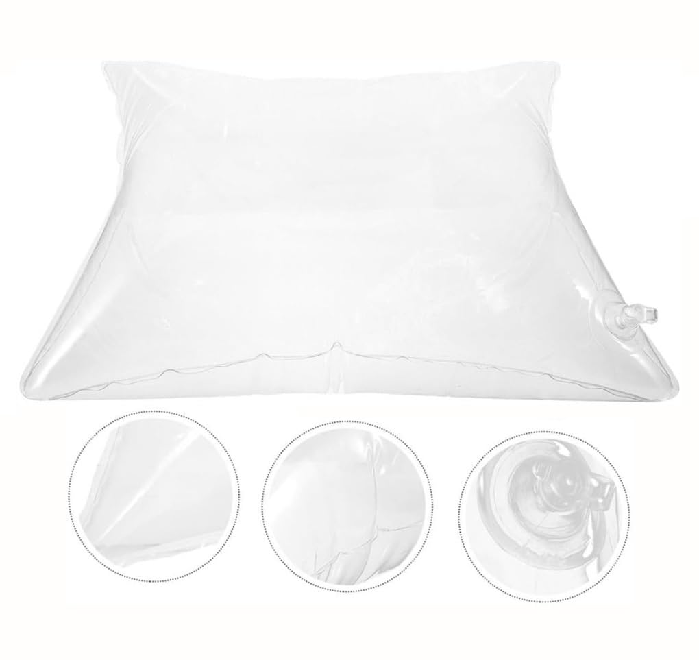 Oreiller de Camping Gonflable Oreiller Transparent Oreiller de canapé Oreiller Transparent Inset Large Packing Filler Water Resistant Pillow Inset Inflatable Hiking(50cmx160cm)