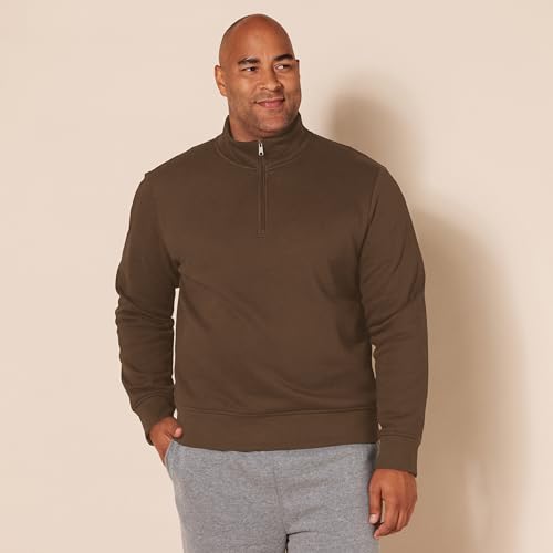 Image of Amazon Essentials Men's Long-Sleeve Quarter-Zip Pullover Fleece Sweatshirt