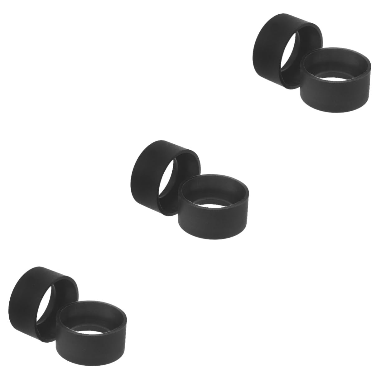 Gogogmee 3sets Lens Cover Microscopes Eye Guard Eyepiece Cups for Microscope Accessory 2pcs*3