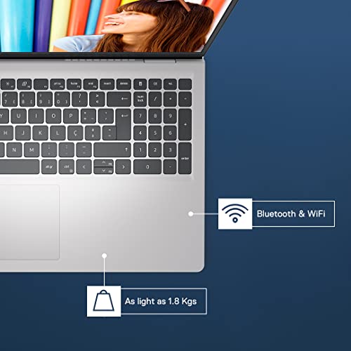 Image of DELL Inspiron Windows 3515 Laptop, AMD Ryzen3-3250U, Win11 + Office' 21, 8GB GDDR4, 512GB SSD, 15.6 inch (39.62Cms) FHD AG, Platinum Silver - D560795WIN9S, 1.8Kgs