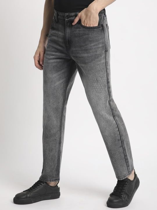 Image of BENE KLEED Men Solid Shaded Relaxed FIT 100% Cotton Jeans