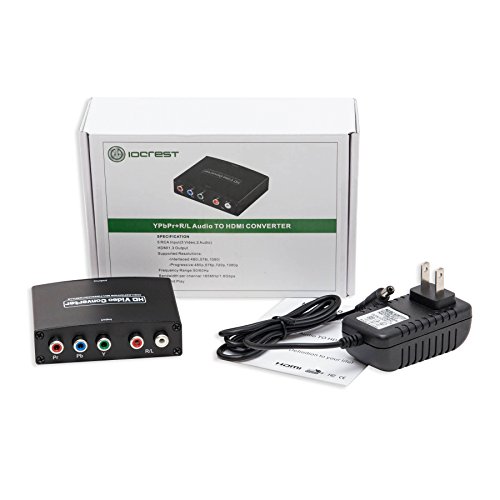 Io Crest Sy-Ada31048 Component (Ypbpr) + Rca Audio Input To Hdmi 1.3 Output Converter #TOP5