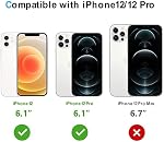 Case for iPhone 12 and 12 Pro 6.1-Inch, Gueche Crystal Clear Shockproof Phone Cover, Soft TPU Protective Ultra Thin Slim Fit, Smartphone Case for iPhone 12 and 12 Pro Cell Phone Cases-Transparent