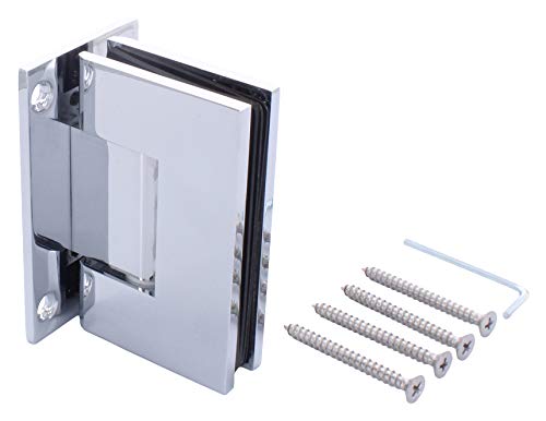 C.R. Laurence Cromo de lujo acabado de 1-1/2"de largo de 3 vías 90 grados conector muebles de cristal de 1/2" de cristal