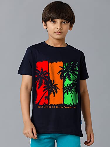 Image of KYDA KIDS 100% Cotton Printed Half Sleeve T-Shirts for Boys (Pack of 2)