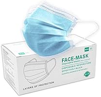 William Klein 50 PCS Face Mask 3 Ply Breathable Ear Loops Disposable Masks Blue - Shipped from Australia