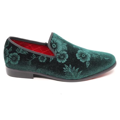 Men's Fashion Floral Dress Tuxedo Loafers Slip On Shoes SM-692