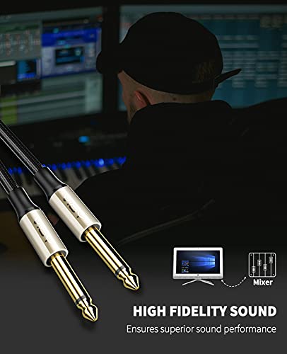 Vioy AC09-20FT Guitar Cable 20 Ft, 6.35 Mm (1/4) Ts (1/4) Mono Jack Unbalanced Guitar Patch Cords thumb #4