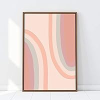 Framed Canvas Wall Art Nordic Rainbow Canvas Prints Home Artwork Decoration for Living Room,Bedroom - 16x24 inches