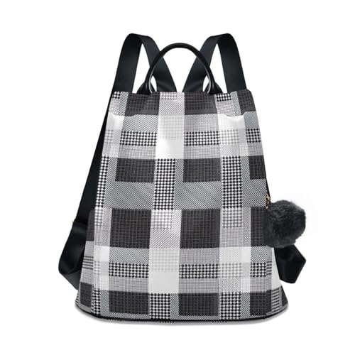 Mochila de viaje antirrobo con pompones para tus escapadas