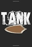  Tank: A5 Notizbuch, 120 Seiten liniert, Gaming Gamer Zocken Zocker Tank Wächter Schutz MMORPG Ritter Rüstung