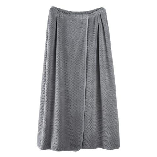 XGOPTS Bademantel Damen Saunakilt Saunatuch mit Klettverschluss Große Saunahandtuch Blau 175 x 85 cm