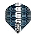 Winmau Mega Standard Logo Black & Blue Dart Flights - 10 Sets per Pack (30 Dart Flights in Total)