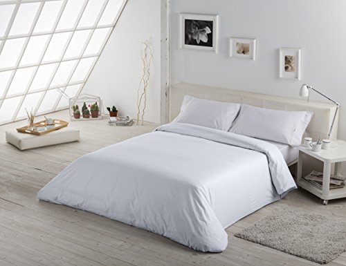 Parure de draps Kima couleur pierre pour lit double moderne - 3