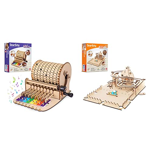 Image of Smartivity Marble Slide & Music Machine for Boys & Girls ages 8,9,10+ year old, STEM, Learning, Educational, Construction Activity Toy Gift Bundle
