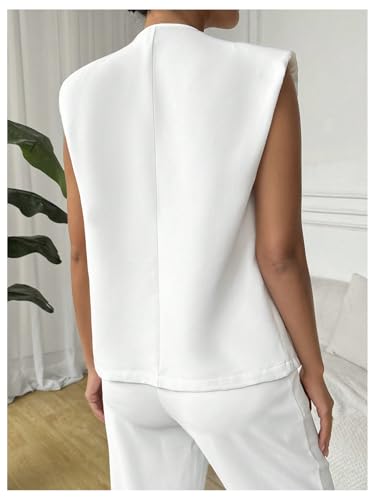 SHENHE Women's Elegant Sleeveless Blazer Vest Button Wrap Vest Business Office Suit Vest2