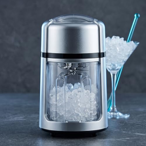 XI HOME Manual Ice Crusher Hand Crank - Stainless Steel Blades Ice Shaver with Non-Slip Base, Adjustable Ice Cube Size for Home Bar Cocktails, Includes Ice Bucket & Scoop by GARUET - Image 8