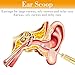AOZUO 2 PCS Ear Spoon, Ear Wax Removal Tool Folding Type Ear Pick Portable Ear Cleaner Attached Key Ring Earwax Cleaning Tools