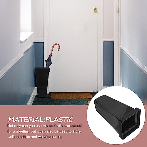 Healvian Porta-Guarda-Chuva Balde Porta-Guarda-Chuva Quadrado De Plástico Porta-Guarda-Chuva Porta-G