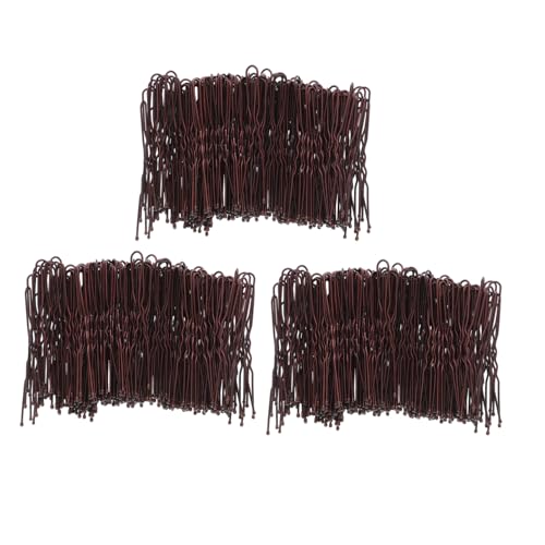 Épingles à cheveux chignon FOMIYES anti-glisse en fer café pour fixer les mèches rebelles