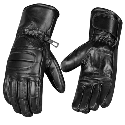 Jackets 4 Bikes Sheep Leather Winter Gloves