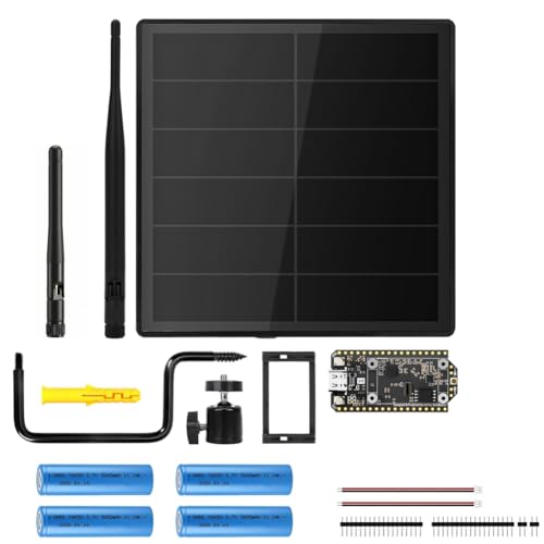 Nodo LoRa de comunicación sin red celular usando este kit solar de 5W y placa LoRa 32 V4 2