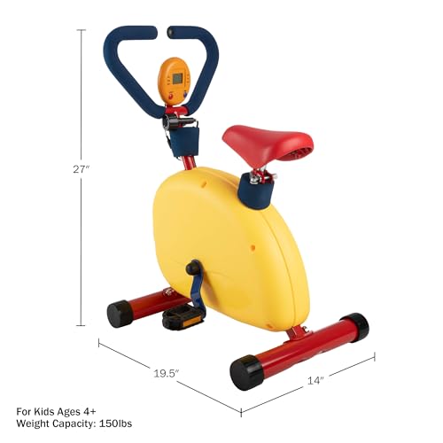 Image of Hey! Play! Kids Exercise Equipment Collection: Strength Training, Cardio, Endurance, and Active Play Essentials - Kids Exercise Bike