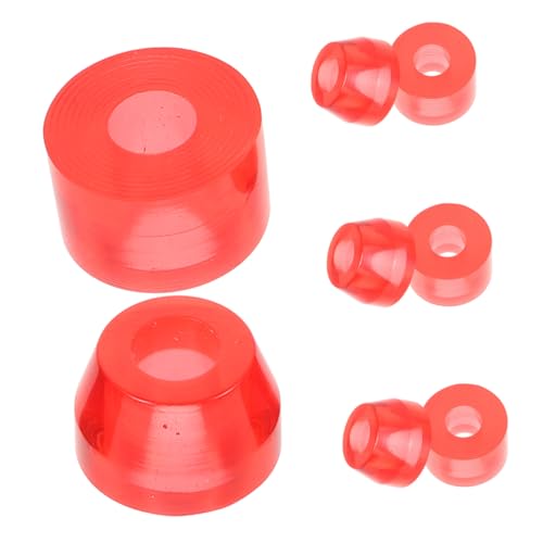 GOOHOCHY 8Pcs High Elastic Skateboard Shockproof Cushions PU Damping Gasket for Urban and Skate Park Use Easy Installation Vibration Reduction for Extended Skateboard Lifespan