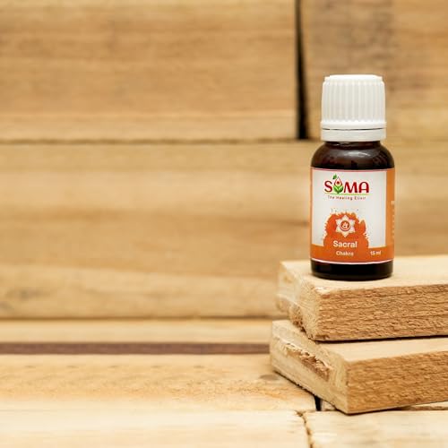 Image of Sacral Chakra Oil | Blends of Pure Essentials Oils Ideal for Calming Effects, | 15 ml | Aroma Oil & Seven Chakra Oils | Best for Aromatherapy & Meditation | Pack of 1