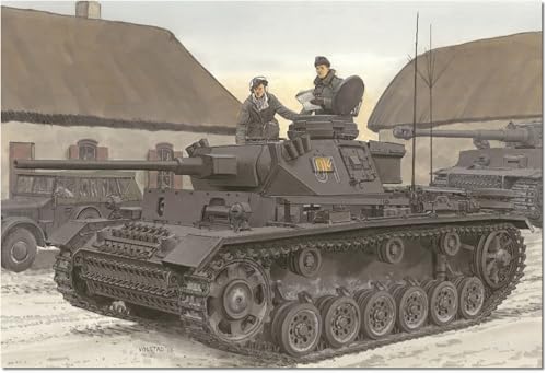 Char de commandement allemand No. III Dragon 1/35 en édition deluxe avec canon alu