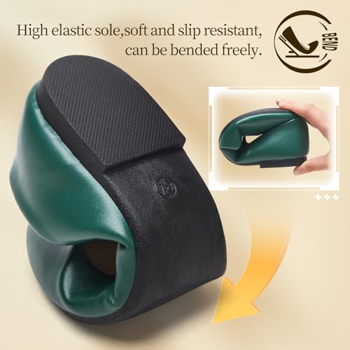 Image of Women's Ballet Flats Shoes Comfortable PU Leather Dress Slip on Shoes Teacher Business Casual