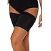 Price comparison product image Glamza Black Pair Anti Chafing Thigh Bands Elastic Non Slip Leg Comfort Running Sports (Size C - (52CM - 60CM))
