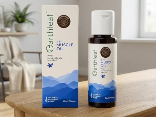 Image of B FIT Muscle Oil with Eucalyptus & Menthol | Helps Relieve Muscle & Joint Discomfort | Soothes Sore Muscles | Cooling Massage Oil,25 ml