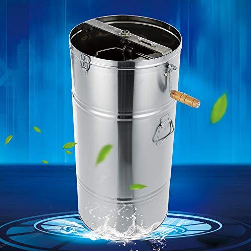 LIUTT Ausrüstung Honigschleuder-25 * 45CM Edelstahl Handbuch 2 Rahmen Bienenhonigschleuder Honigzentrifuge für Imker – Bild 4