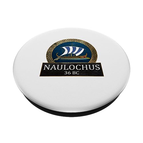 Battle of Naulochus Ancient Roman History PopSockets Swappable PopGrip, Black - Image 2