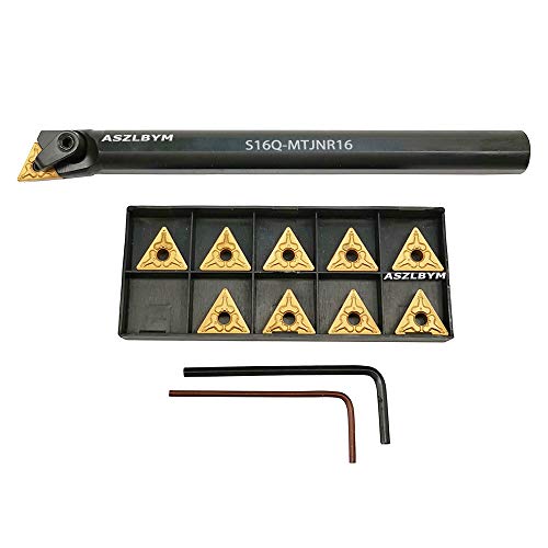Aszlbym S16Q-MTJLNR16 + TNMG331 5/8'' X 7'' Carbide Indexable Boring Bar Turning Tool Holder S16Q-Mtjnr16 thumb #6