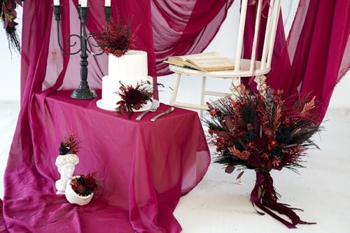 Set de 2 decoraciones para pastel de boda boho elegante miniatura 2