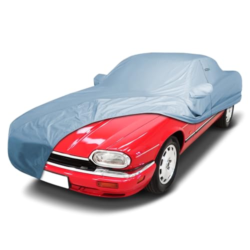 Image of iCarCover Premium Car Cover for 1975-1996 Jaguar XJS Heavy Duty Waterproof All-Weather Automobiles Custom Fit Indoor Outdoor UV Snow Protection Covers with Straps and Bag