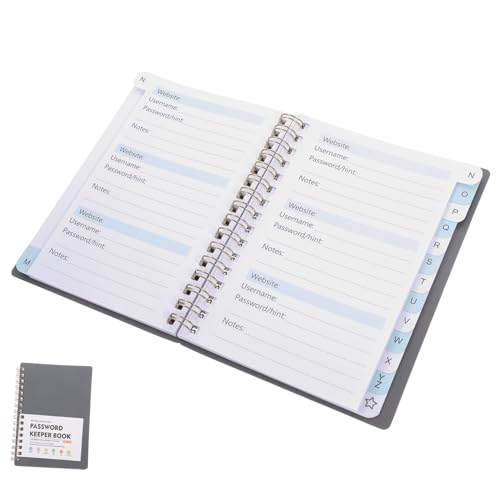 NAMOARLY パスワード管理帳 アルファベットタブ付き スリムで携帯便利なパスワードキーパー 実用的なウェブサイトアドレス管理ノート