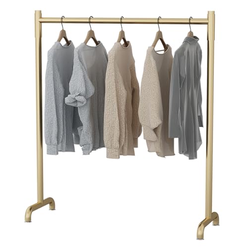 Kleiderständer aus Metall, platzsparender Kleider-Organizer zum Aufhängen für Schlafzimmer und Waschküche, stabiles Design, 100 x 42 x 150 cm, stilvolles Schwarz