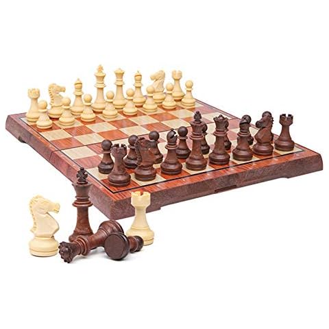 KOKOSUN Magnetic Travel Chess Set with Storage Cover